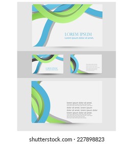Business card design. vector