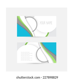 Business card design. vector