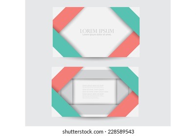 Business card design vector