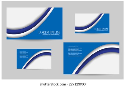 business card design. vector