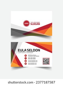 Vector de diseño de tarjeta de visita editable 