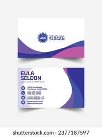 Business Card Design Vector Editable 
