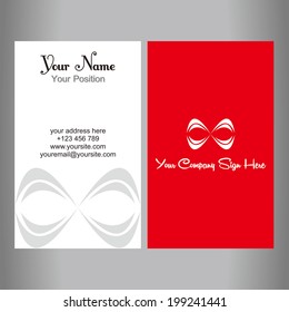 business card design in vector format