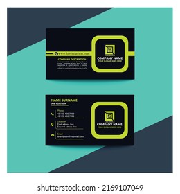 Business card design vector format