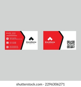 Diseño de tarjetas de visita con formato vectorial.