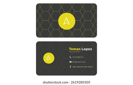 Business card design vector illustration for use.