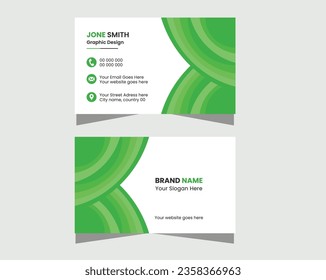 Diseño de tarjetas de visita .Vector Moderno, Creativo y Limpio Plantilla de tarjetas de visita para empresas.Moderna tarjeta de negocios abstracta, limpia y sencilla 