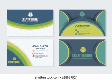 Business Card Design Vector Set