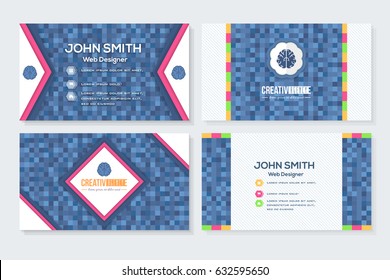 Business Card Design Vector Set