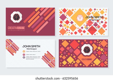 Business Card Design Vector Set