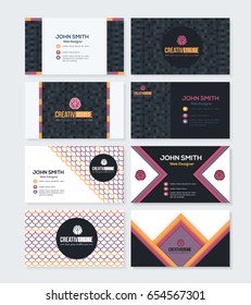 Business Card Design Vector Set