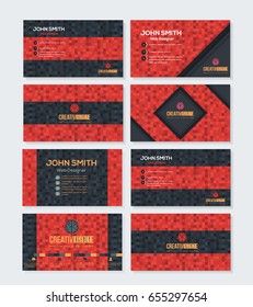 Business Card Design Vector Set
