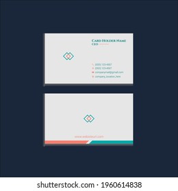 business card design vector.
simple visiting card design