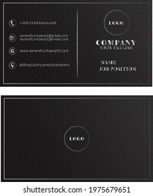 Business card design with vector template 