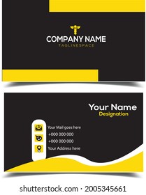 Business card design .Vector template and mockup. Vector illustration.