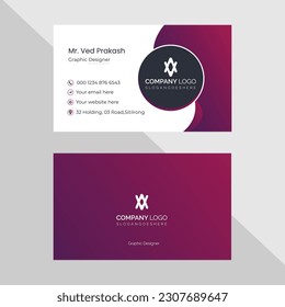 business card design vector template