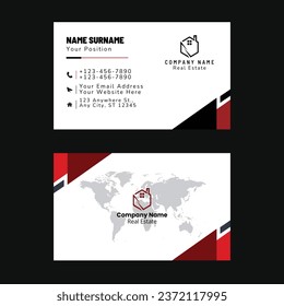 Business card design vector template print ready and editable 