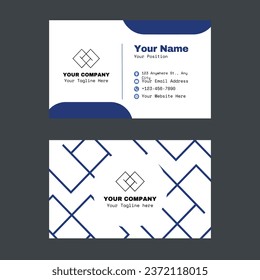 Business card design vector template print ready and editable 