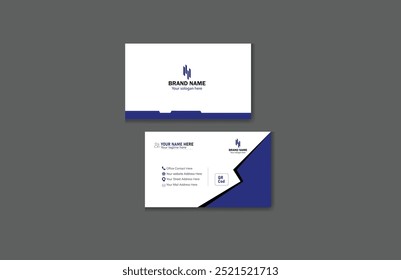 Business card design and vector template