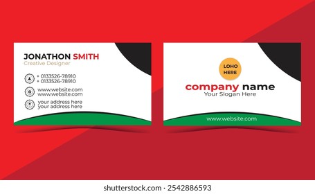 Business card design Vector       template
