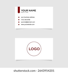 Plantilla de Vector de diseño de tarjeta de visita
