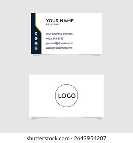 Plantilla de Vector de diseño de tarjeta de visita

