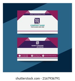 Business card design vector, unique and elegant 