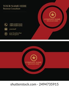 Business card design and a visiting card design