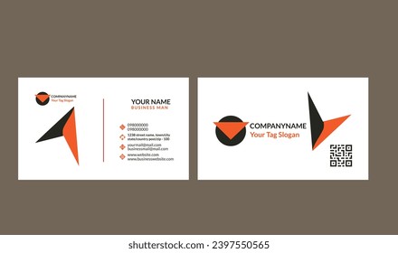 Business Card Design For Your With  Pink Color Combination
