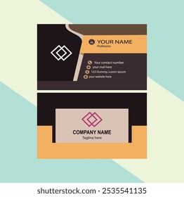 Business Card Designed Vector Templat 