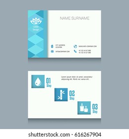 Business card designs. Easy to adapt. Business vector set.