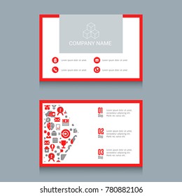 Business card designs. Easy to adapt. Business vector set.