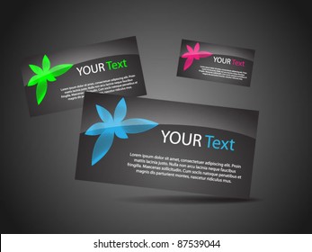 Business card design-vector