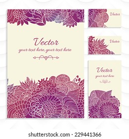 Business card and document. 