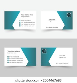 Business card, dual sided, visiting, corporate business card, print ready, unique, modern, latest visiting card, double sided smart business card design, two in one, unique design, QR code.