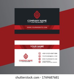 Business Card Elegant Modern, Creative and Clean Business Card Template.