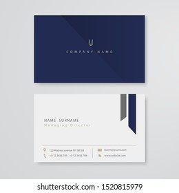 Business card flat design template vector