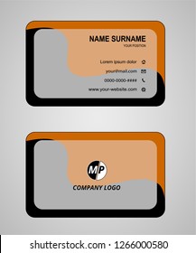 Business card flat design vector