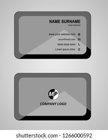 Business card flat design vector
