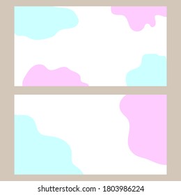 Business card with a fluid background