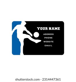 Business Card Football Design Vector