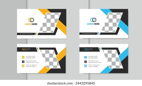 business card,  Free vector business card, Modern and clean professional business card template. 