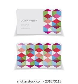 Business card. Front and back.