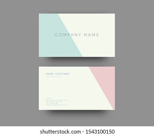 Business Card. Front and back view. 