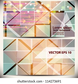 Business card, frontside and backside design | EPS10 Vector