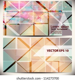 Business card, frontside and backside design | EPS10 Vector