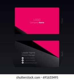 Business card geometric design concept, Vector Illustration