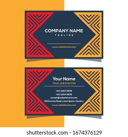 Business card Geometric design Vector