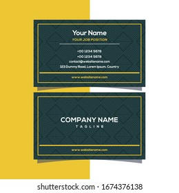 Tarjeta de presentación Vector de diseño geométrico