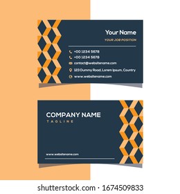 Business card Geometric design Vector